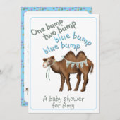 One bump two bump baby shower Invitation 招待状 (正面/裏面)
