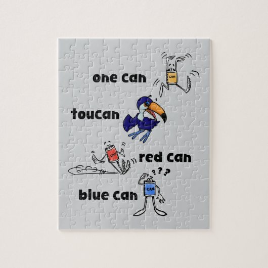 One Can Toucan Red Can Blue Can 110 Piece Puzzle ジグソーパズル (縦)