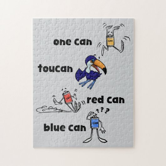 One Can Toucan Red Can Blue Can 252 Piece Puzzle ジグソーパズル (縦)