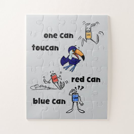 One Can Toucan Red Can Blue Can 30 Piece Puzzle ジグソーパズル (縦)