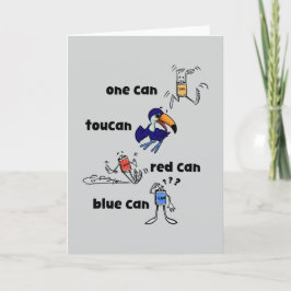One Can Toucan Red Can Blue Can Card カード