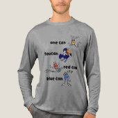 One Can Toucan Red Can Blue Can Men LS Shirt トライブレンドＴシャツ (正面)
