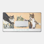 One cat leads to another デスクマット (キーボード&マウス)