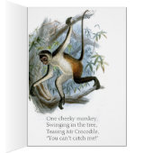One Cheeky Monkey CC0366子供のカード (内側 (右))