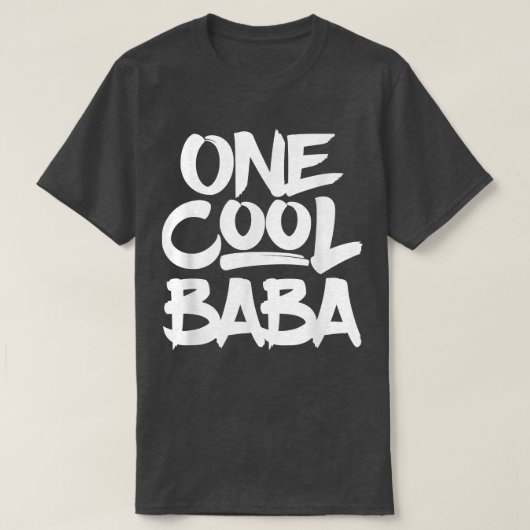 One Cool Baba Grandfather Dad Gift Tee Tシャツ (デザイン正面)