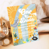 One Cool Dude Summer Party 1st Birthday Invitation 招待状