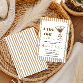 One Coquette Beige Bow 「赤ちゃんが淹れる」コーヒー 招待状