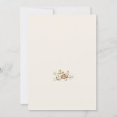 One Cute Bug 1st Girl's Birthday Party 招待状 (裏面)