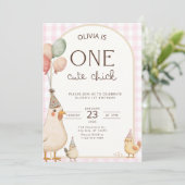 One Cute Chick Birthday This Chick is One 招待状 (スタンド正面)