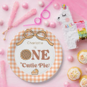 One Cutie Pie 1st Birthday ペーパープレート (パーティー)
