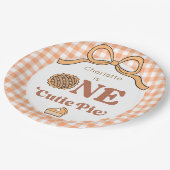 One Cutie Pie 1st Birthday ペーパープレート (アングル)