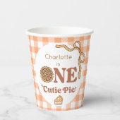 One Cutie Pie 1st Birthday 紙コップ (正面)
