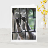 「One Day at a Time」、やる気を起こさせる引用文 カード (黄色い花)