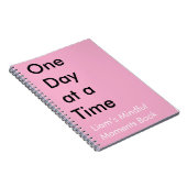 One Day at a Time カスタムManagement Personal Growth J ノートブック (右側)