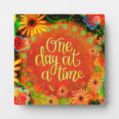 One Day at a Time 感動的 Orangeフローラ フォトプラーク (正面)