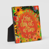 One Day at a Time 感動的 Orangeフローラ フォトプラーク (正面)