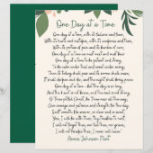 One Day At A Time Annie Johnson Flint Paper Sheet (正面/裏面)