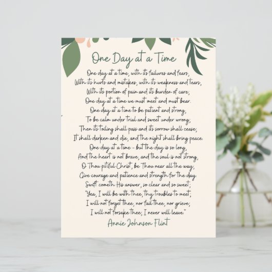 One Day At A Time Annie Johnson Flint Paper Sheet (スタンド正面)