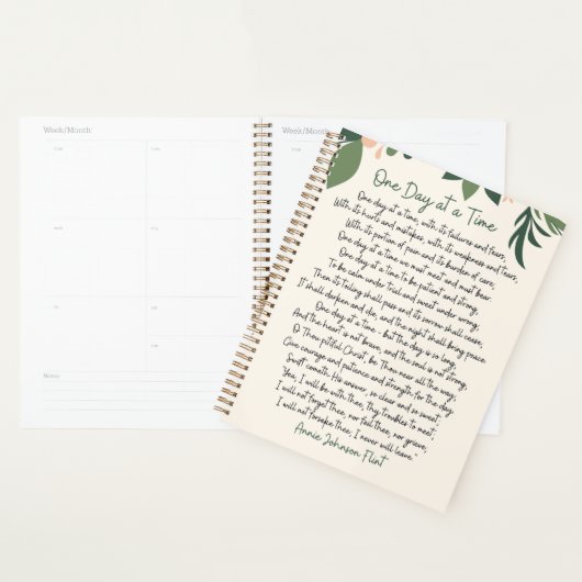 One Day At A Time Annie Johnson Flint Postcard プランナー手帳 (ディスプレー)