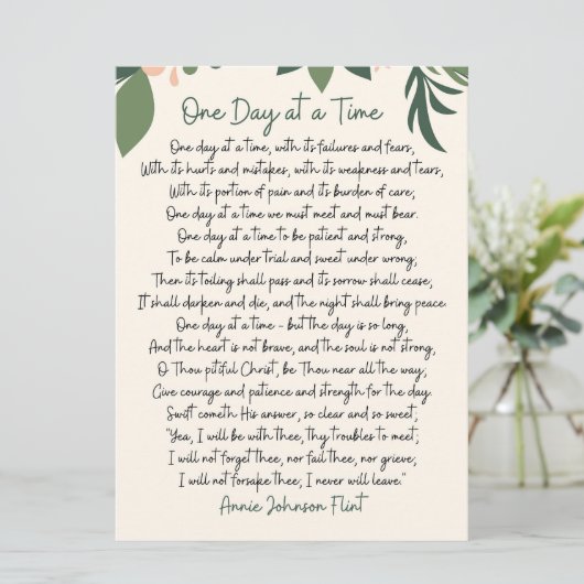 One Day At A Time Annie Johnson Flint Postcard 招待状 (スタンド正面)