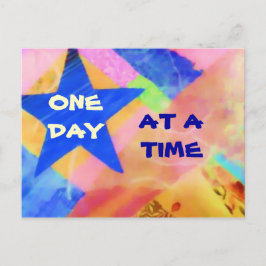 One Day at a Time Blue Starはがき ポストカード