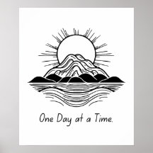 One Day at a Time - Calm Poster
