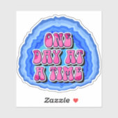 One Day At A Time Geode 12 Step AA Recovery Slogan シール (シート)