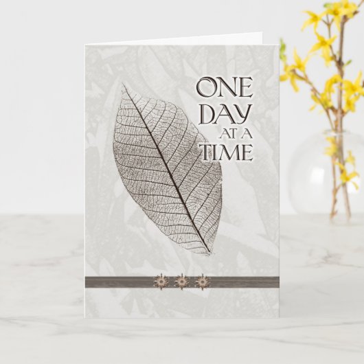 One Day at a Time Inspiration Card カード (黄色い花)