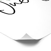 One Day at a Time Inspirational Quote Wildflowers ポスター (コーナー)