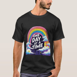 One Day at a Time – Rainbow Mental Health T-Shirt Tシャツ