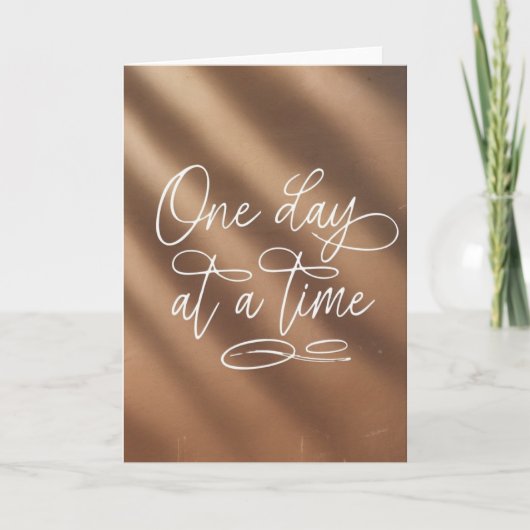 "One Day at a Time" Script Encouragement Card カード (正面)