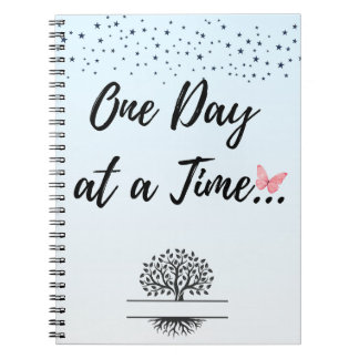 One Day at a Time Spiral Notebook - Mental Welnes ノートブック