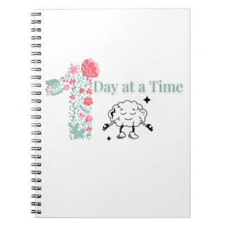 One Day at a Time Spiral Notebook - Mental Welnes ノートブック