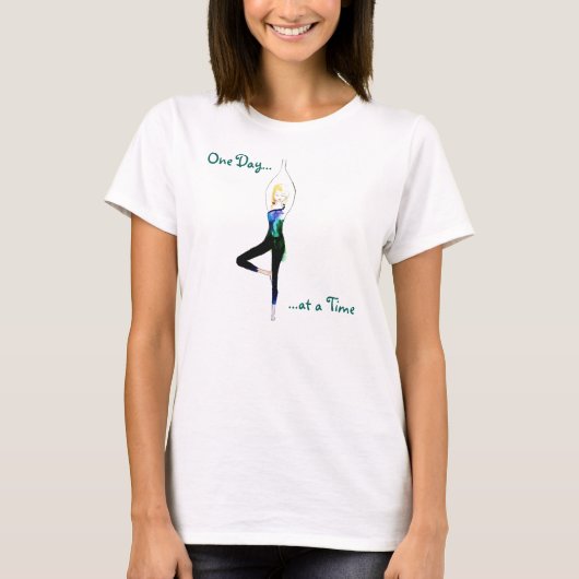 One Day at a Time Yoga Shirt Tシャツ (正面)