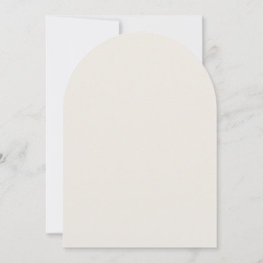 One Day Away Minimalist Arched Rehearsal Dinner 招待状 (裏面)