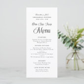 One Day Away Modern Elegant  Rehearsal Dinner メニュー (スタンド正面)