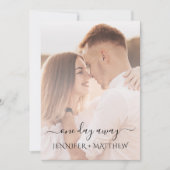 One Day Away Photo Rehearsal Dinner  招待状 (正面)