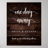 One day away, Wedding Rehearsal Dinner Welcome Pos ポスター (正面)