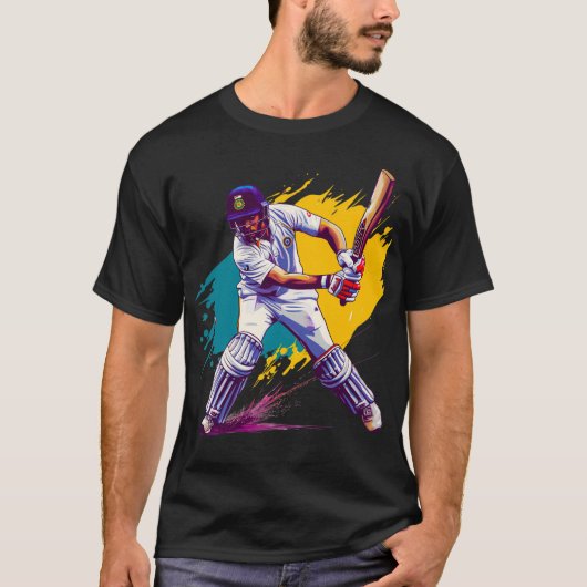 One Day Cricketデジタルアート Tシャツ (正面)