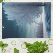 One day in winter キッチンタオル (折り畳み)