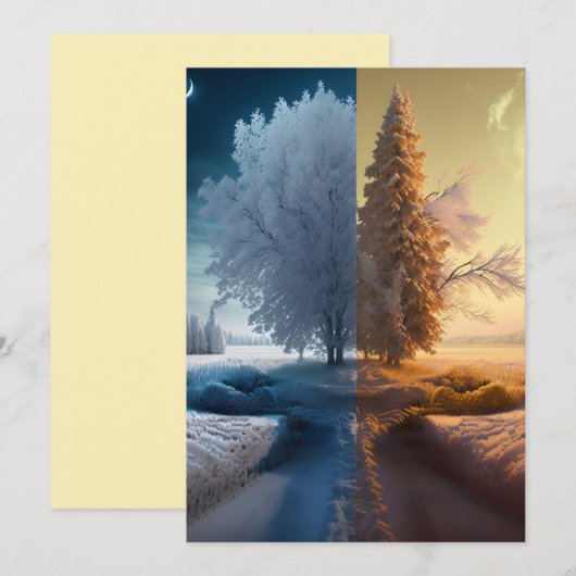 One day in winter シーズンカード (正面/裏面)