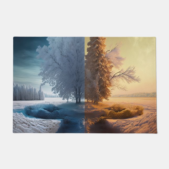 One day in winter ドアマット (正面)