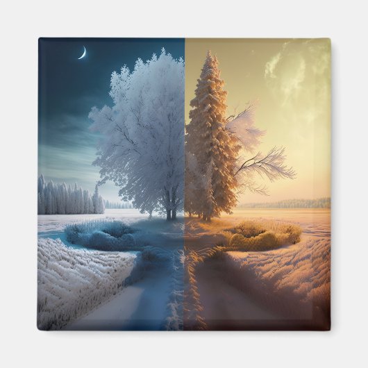 One day in winter マグネット (正面)