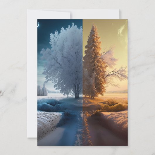 One day in winter 案内状 (正面)