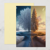 One day in winter 案内状 (正面/裏面)