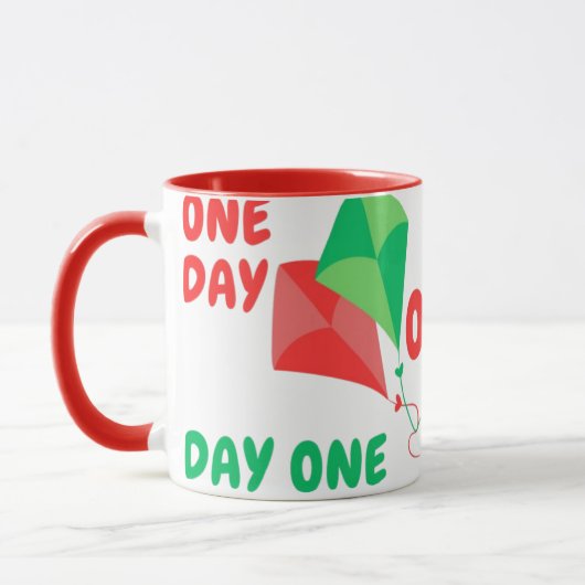 One Day or Day One – やる気 マグカップ (左)
