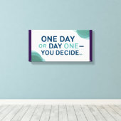 One Day or Day One-You Decide 2 キャンバスプリント (インサイチュ (ウッドフロア))
