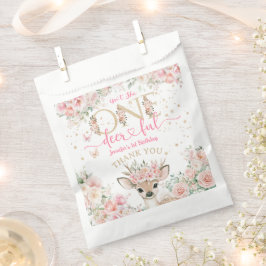 One-Deer-Ful 1st Birthday Girl Pink Fawn フェイバーバッグ