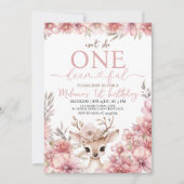 One-deer-ful 1st Birthday Invitation 招待状 (正面)