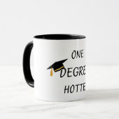 “One Degree Hotter Funny Coffee Mug” マグカップ (正面左)